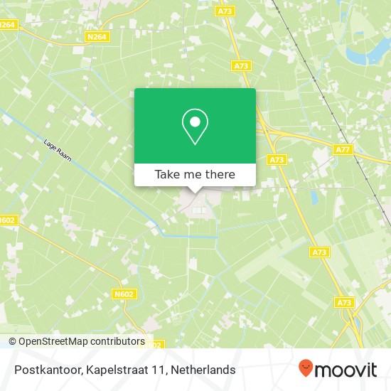 Postkantoor, Kapelstraat 11 Karte