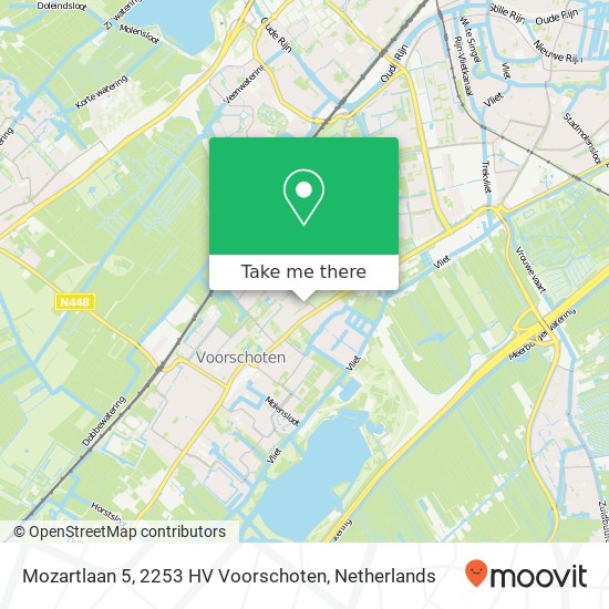 Mozartlaan 5, 2253 HV Voorschoten map