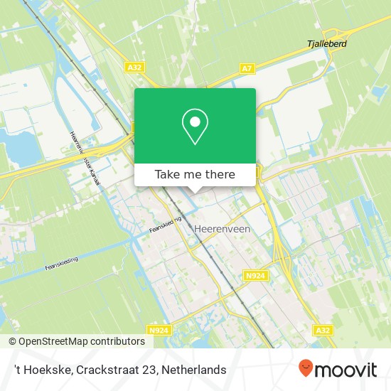 't Hoekske, Crackstraat 23 map