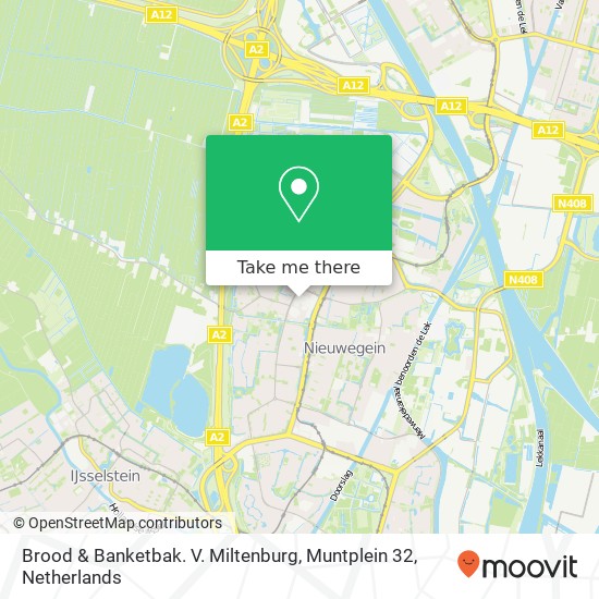 Brood & Banketbak. V. Miltenburg, Muntplein 32 map