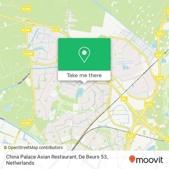 China Palace Asian Restaurant, De Beurs 53 map