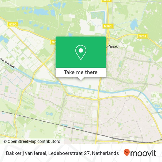 Bakkerij van Iersel, Ledeboerstraat 27 map