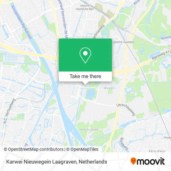 Karwei Nieuwegein Laagraven map
