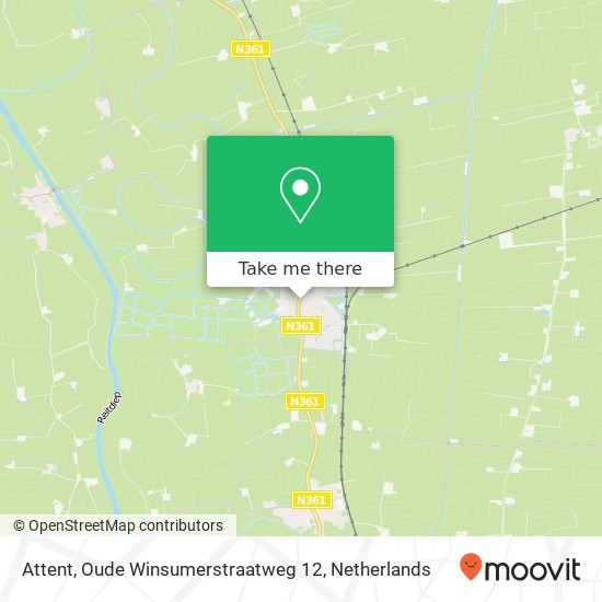 Attent, Oude Winsumerstraatweg 12 map