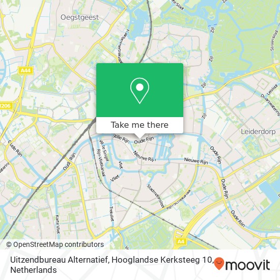 Uitzendbureau Alternatief, Hooglandse Kerksteeg 10 map