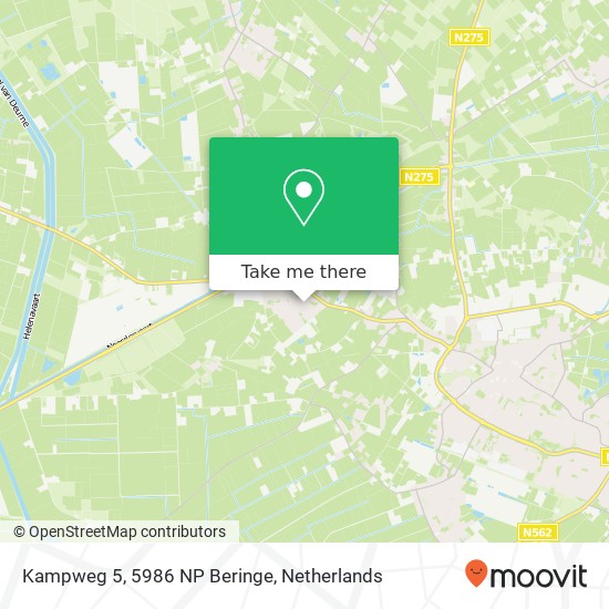 Kampweg 5, 5986 NP Beringe map