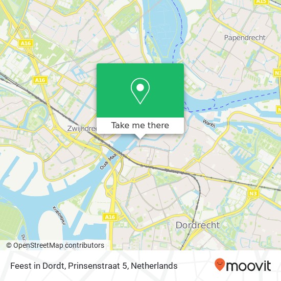 Feest in Dordt, Prinsenstraat 5 map