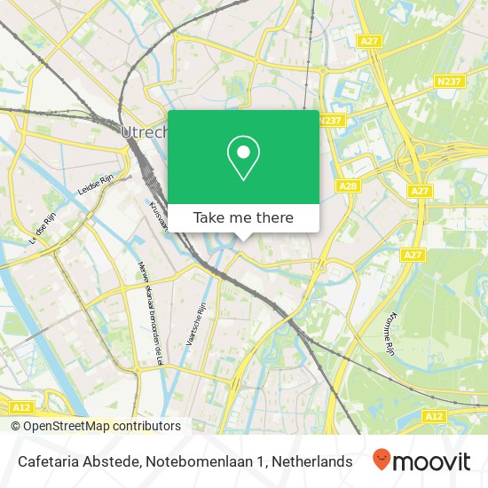 Cafetaria Abstede, Notebomenlaan 1 map