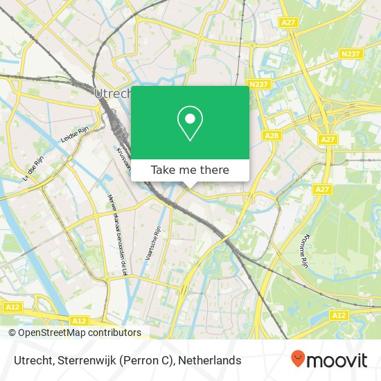 Utrecht, Sterrenwijk (Perron C) map