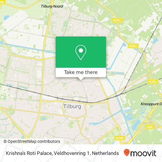 Krishna's Roti Palace, Veldhovenring 1 map