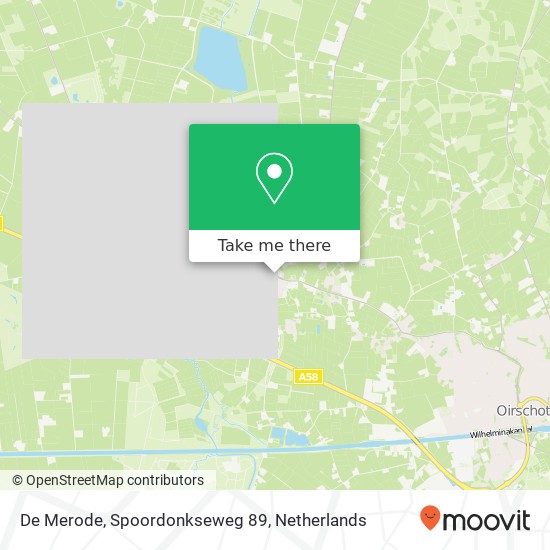 De Merode, Spoordonkseweg 89 map