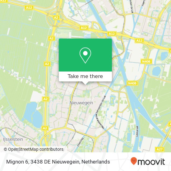 Mignon 6, 3438 DE Nieuwegein map