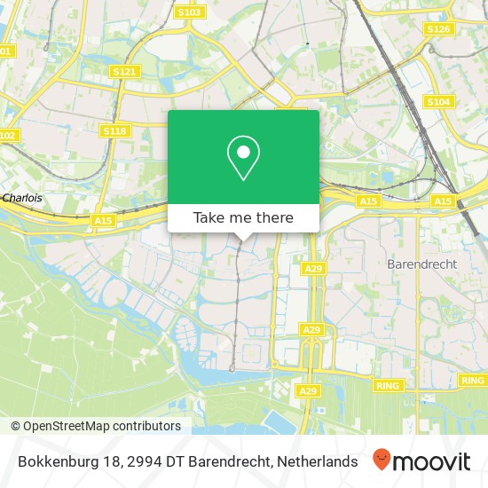 Bokkenburg 18, 2994 DT Barendrecht map