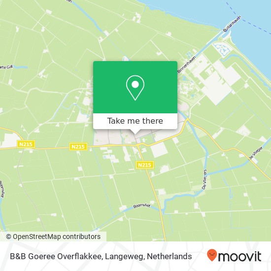 B&B Goeree Overflakkee, Langeweg map