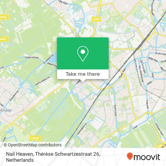 Nail Heaven, Thérèse Schwartzestraat 26 map