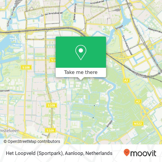 Het Loopveld (Sportpark), Aanloop map