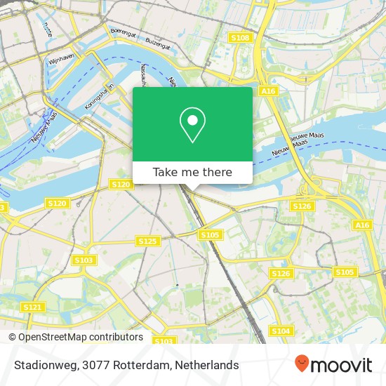 Stadionweg, 3077 Rotterdam map