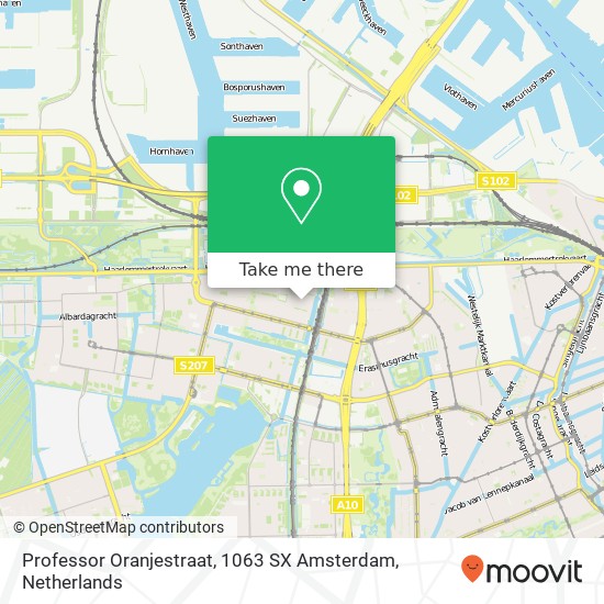 Professor Oranjestraat, 1063 SX Amsterdam map