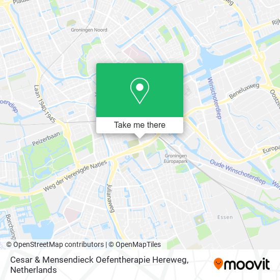 Cesar & Mensendieck Oefentherapie Hereweg Karte