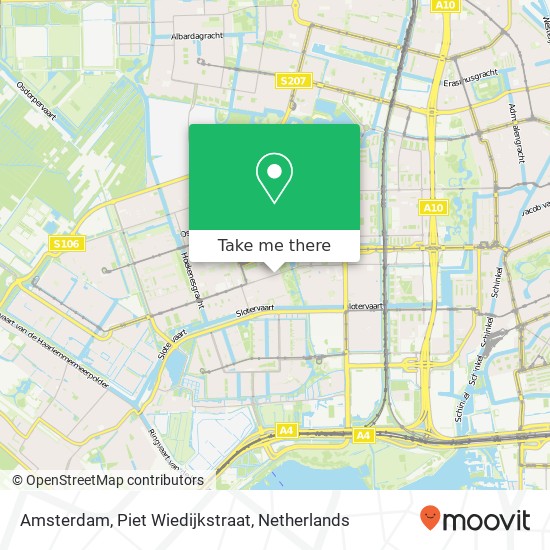 Amsterdam, Piet Wiedijkstraat map