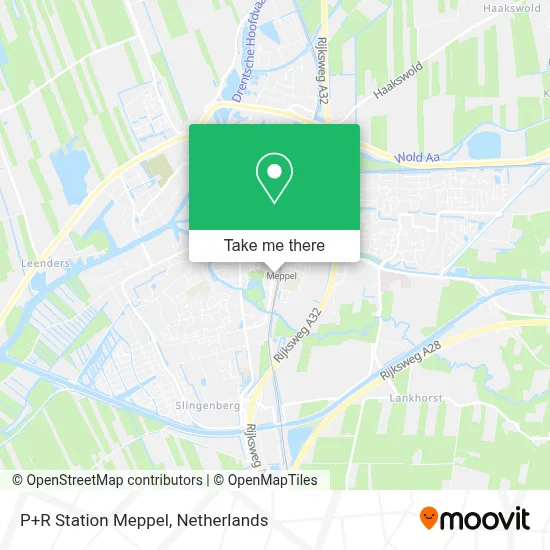 P+R Station Meppel map