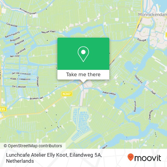 Lunchcafe Atelier Elly Koot, Eilandweg 5A map