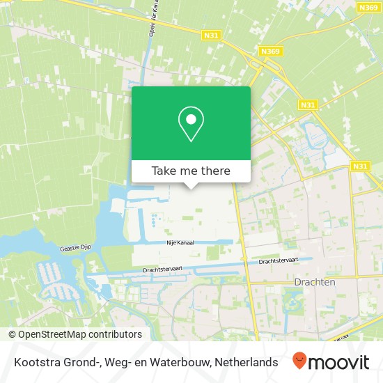 Kootstra Grond-, Weg- en Waterbouw Karte