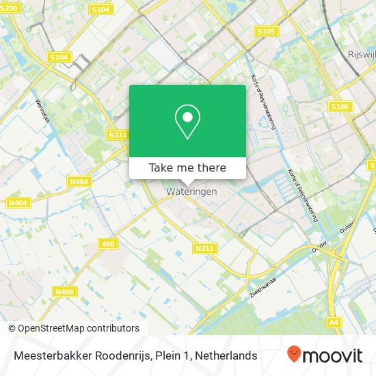 Meesterbakker Roodenrijs, Plein 1 map