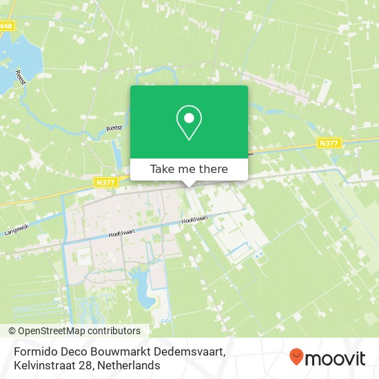 Formido Deco Bouwmarkt Dedemsvaart, Kelvinstraat 28 map