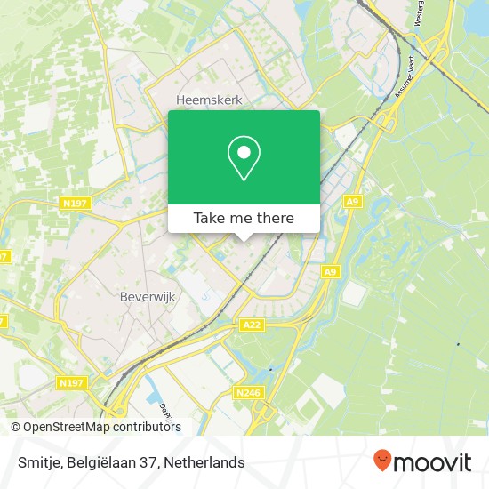 Smitje, Belgiëlaan 37 map