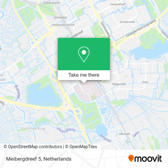 Meibergdreef 5 map