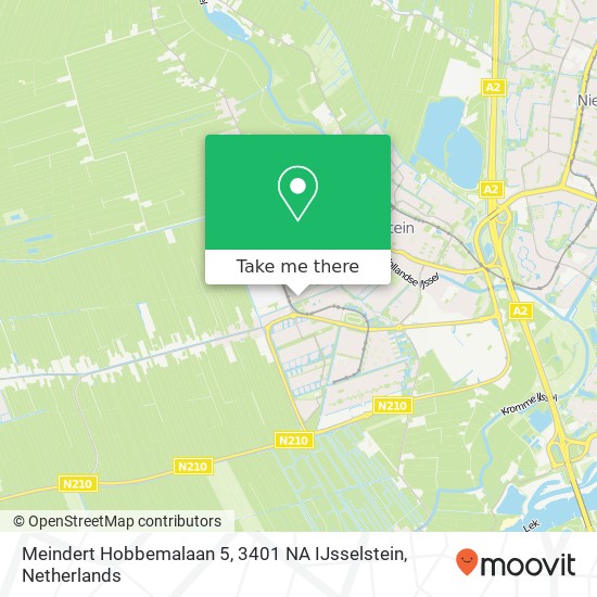 Meindert Hobbemalaan 5, 3401 NA IJsselstein map