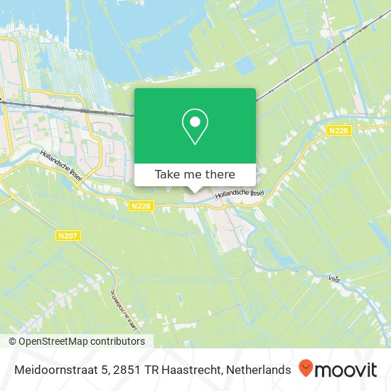 Meidoornstraat 5, 2851 TR Haastrecht Karte