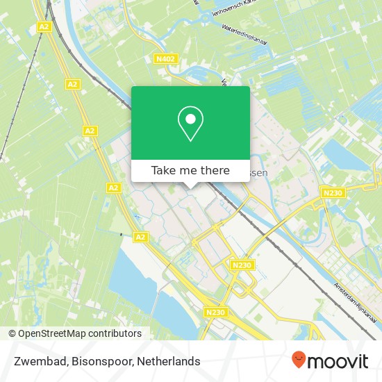 Zwembad, Bisonspoor map