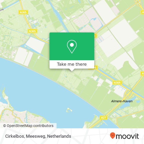 Cirkelbos, Meesweg map