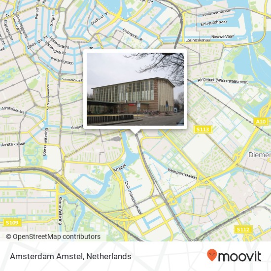 Amsterdam Amstel map