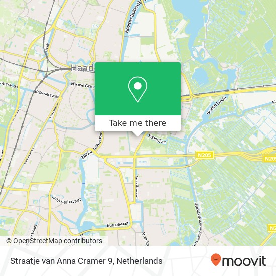 Straatje van Anna Cramer 9, 2033 RZ Haarlem map