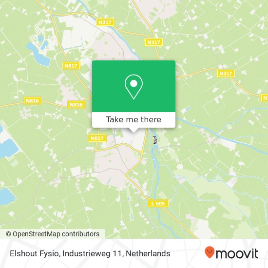 Elshout Fysio, Industrieweg 11 map