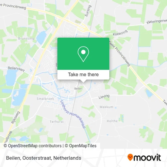 Beilen, Oosterstraat map