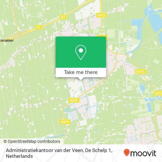 Administratiekantoor van der Veen, De Schelp 1 Karte