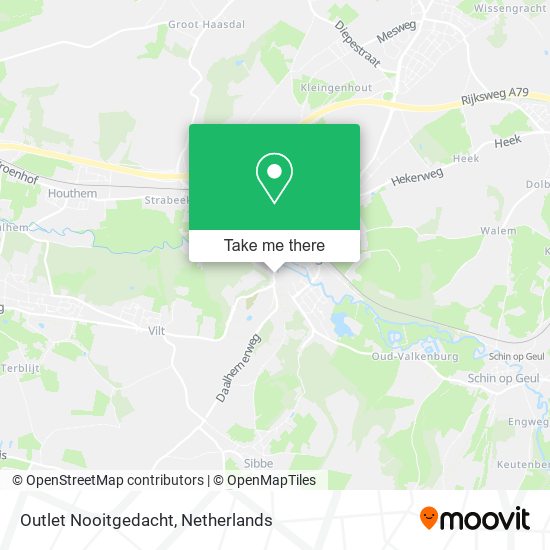 Outlet Nooitgedacht map