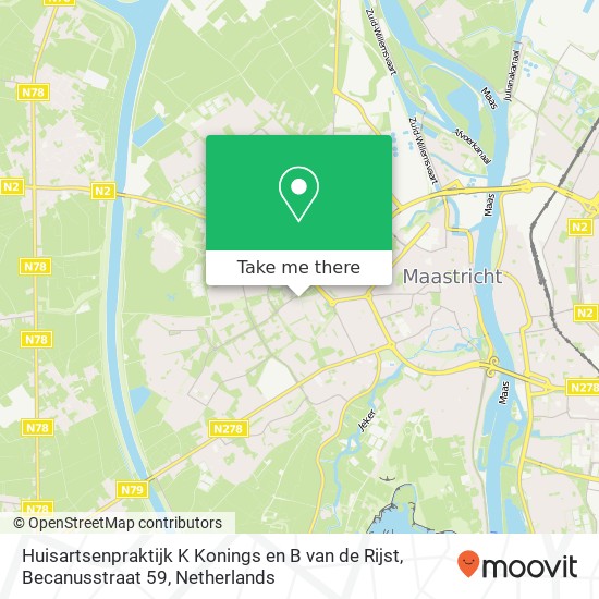 Huisartsenpraktijk K Konings en B van de Rijst, Becanusstraat 59 map