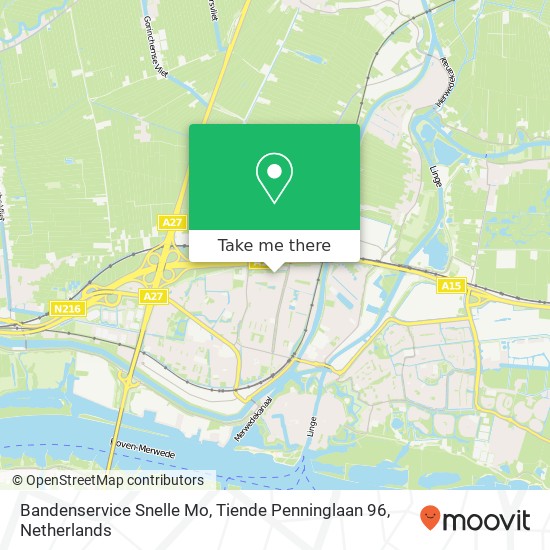 Bandenservice Snelle Mo, Tiende Penninglaan 96 map