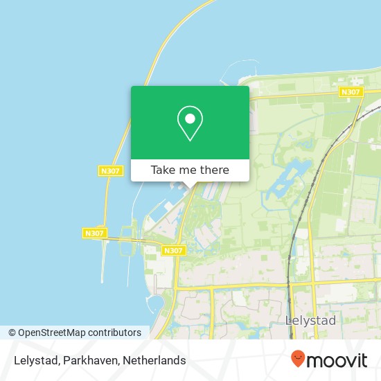 Lelystad, Parkhaven Karte