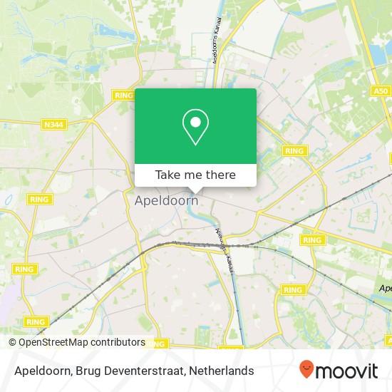 Apeldoorn, Brug Deventerstraat map