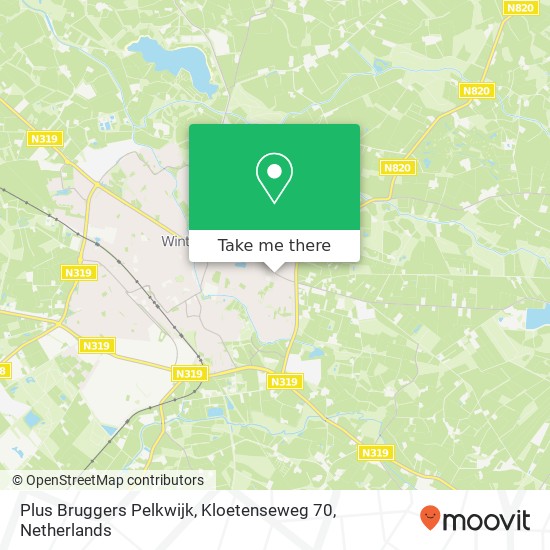 Plus Bruggers Pelkwijk, Kloetenseweg 70 map