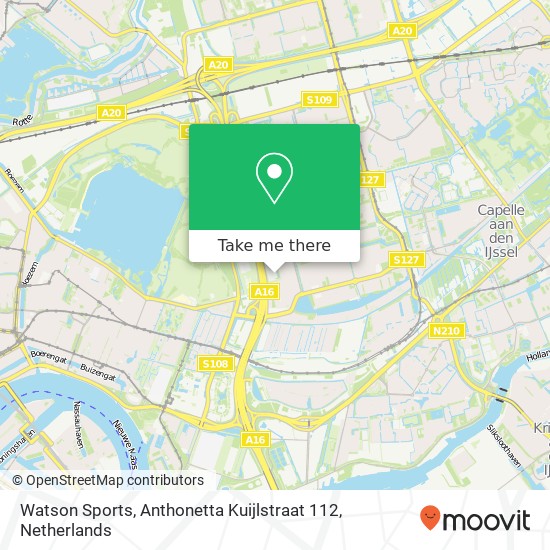 Watson Sports, Anthonetta Kuijlstraat 112 map