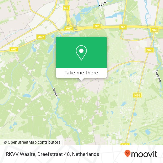 RKVV Waalre, Dreefstraat 48 map