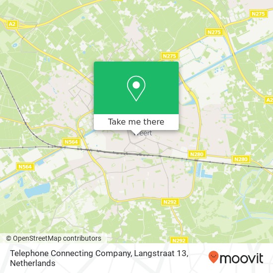 Telephone Connecting Company, Langstraat 13 map