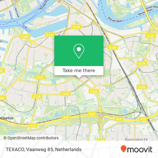 TEXACO, Vaanweg 85 map